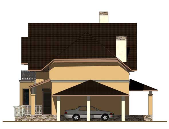 Проект дома в классическом стиле b102-1-02