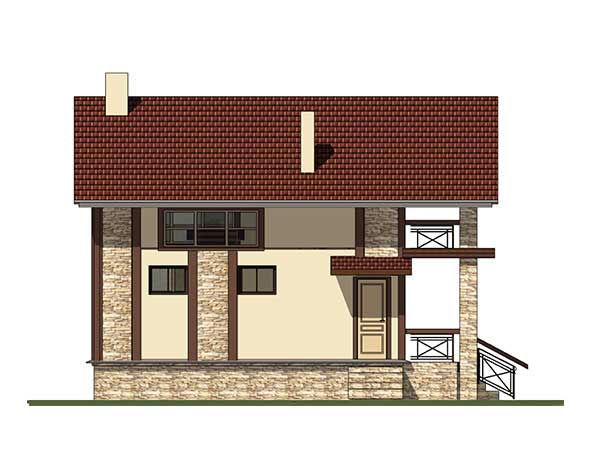 Проект дома в классическом стиле b106-1-04